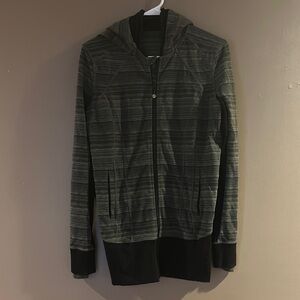 Lululemon Black and Gray Striped Jacket